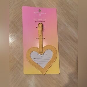 Stoney Clover Heart Luggage Tag